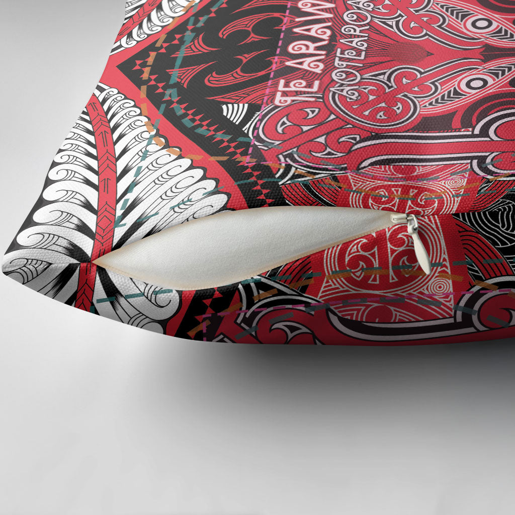 Aotearoa Iwi Te Arawa Pillow Cover Maori Kowhaiwhai Pattern LT19 - Polynesian Pride