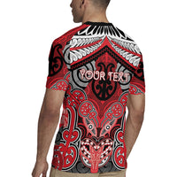 Aotearoa Iwi Te Arawa Personalised Rugby Jersey Maori Kowhaiwhai Pattern LT19 - Polynesian Pride