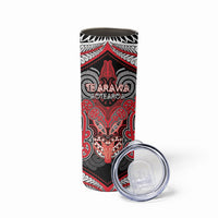 Aotearoa Iwi Te Arawa Personalised Skinny Tumbler Maori Kowhaiwhai Pattern LT19 - Polynesian Pride