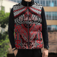 Aotearoa Iwi Te Arawa Personalised Sleeveless Puffer Jacket Maori Kowhaiwhai Pattern LT19 - Polynesian Pride