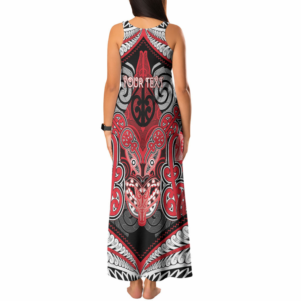Aotearoa Iwi Te Arawa Personalised Tank Maxi Dress Maori Kowhaiwhai Pattern LT19 - Polynesian Pride