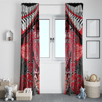 Aotearoa Iwi Te Arawa Window Curtain Maori Kowhaiwhai Pattern LT19 - Polynesian Pride
