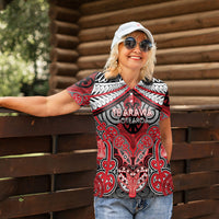 Aotearoa Iwi Te Arawa Personalised Women Polo Shirt Maori Kowhaiwhai Pattern LT19 - Polynesian Pride