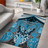 Aotearoa Iwi Ngati Porou Area Rug Maori Kowhaiwhai Pattern LT19 - Polynesian Pride
