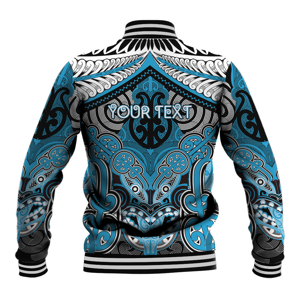 Aotearoa Iwi Ngati Porou Personalised Baseball Jacket Maori Kowhaiwhai Pattern LT19 - Polynesian Pride