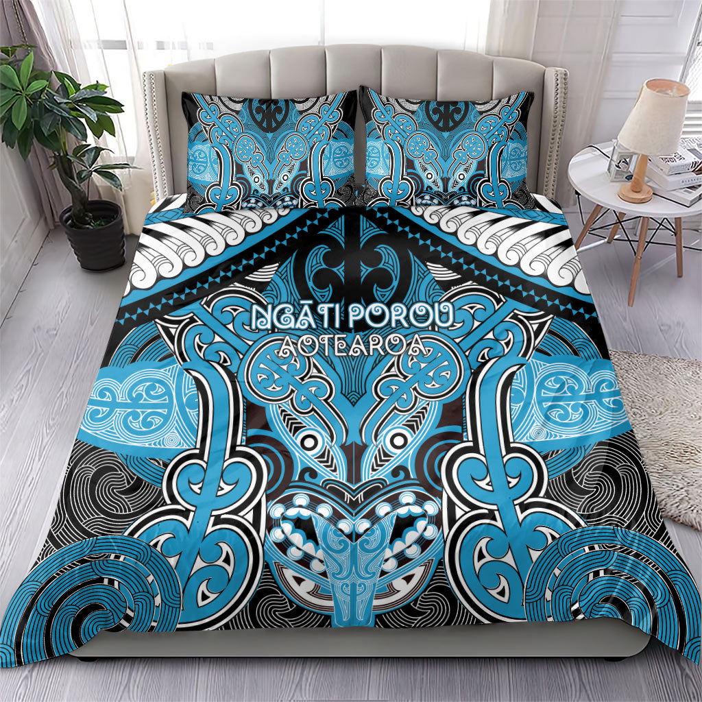 Aotearoa Iwi Ngati Porou Bedding Set Maori Kowhaiwhai Pattern LT19 - Polynesian Pride