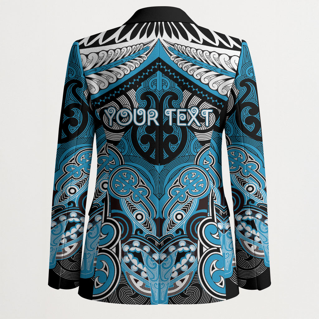 Aotearoa Iwi Ngati Porou Personalised Blazer Maori Kowhaiwhai Pattern LT19 - Polynesian Pride