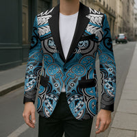Aotearoa Iwi Ngati Porou Personalised Blazer Maori Kowhaiwhai Pattern LT19 - Polynesian Pride