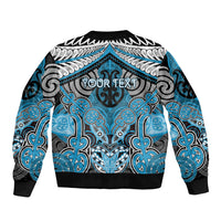 Aotearoa Iwi Ngati Porou Personalised Bomber Jacket Maori Kowhaiwhai Pattern LT19 - Polynesian Pride