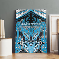 Aotearoa Iwi Ngati Porou Canvas Wall Art Maori Kowhaiwhai Pattern LT19 - Polynesian Pride