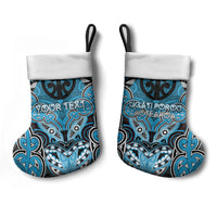 Aotearoa Iwi Ngati Porou Personalised Christmas Stocking Maori Kowhaiwhai Pattern LT19 - Polynesian Pride