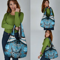 Aotearoa Iwi Ngati Porou Grocery Bag Maori Kowhaiwhai Pattern LT19 - Polynesian Pride