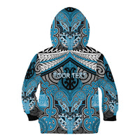Aotearoa Iwi Ngati Porou Personalised Kid Hoodie Maori Kowhaiwhai Pattern LT19 - Polynesian Pride