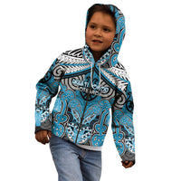 Aotearoa Iwi Ngati Porou Personalised Kid Hoodie Maori Kowhaiwhai Pattern LT19 - Polynesian Pride