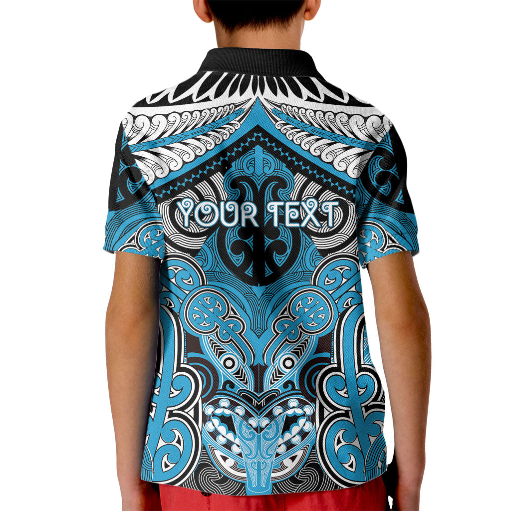 Aotearoa Iwi Ngati Porou Personalised Kid Polo Shirt Maori Kowhaiwhai Pattern LT19 - Polynesian Pride