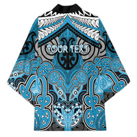 Aotearoa Iwi Ngati Porou Personalised Kimono Maori Kowhaiwhai Pattern LT19 - Polynesian Pride