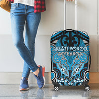 Aotearoa Iwi Ngati Porou Luggage Cover Maori Kowhaiwhai Pattern LT19 - Polynesian Pride
