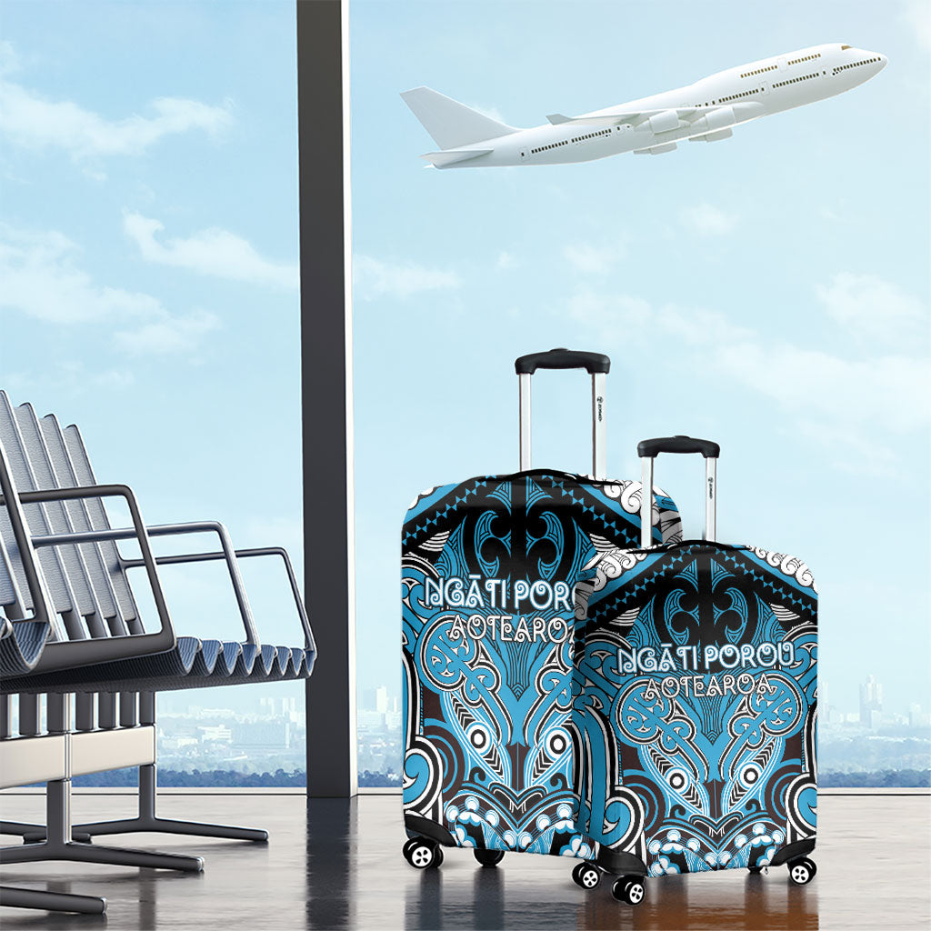 Aotearoa Iwi Ngati Porou Luggage Cover Maori Kowhaiwhai Pattern LT19 - Polynesian Pride