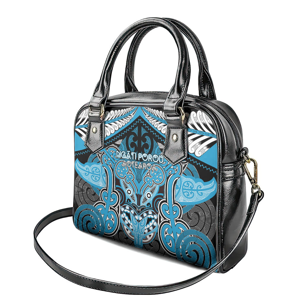 Aotearoa Iwi Ngati Porou Shoulder Handbag Maori Kowhaiwhai Pattern LT19 - Polynesian Pride