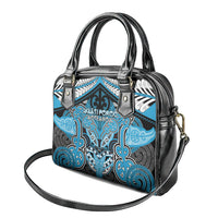 Aotearoa Iwi Ngati Porou Shoulder Handbag Maori Kowhaiwhai Pattern LT19 - Polynesian Pride