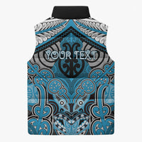 Aotearoa Iwi Ngati Porou Personalised Sleeveless Puffer Jacket Maori Kowhaiwhai Pattern LT19 - Polynesian Pride