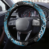 Aotearoa Iwi Ngati Porou Steering Wheel Cover Maori Kowhaiwhai Pattern LT19 - Polynesian Pride
