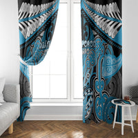Aotearoa Iwi Ngati Porou Window Curtain Maori Kowhaiwhai Pattern LT19 - Polynesian Pride
