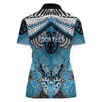 Aotearoa Iwi Ngati Porou Personalised Women Polo Shirt Maori Kowhaiwhai Pattern LT19 - Polynesian Pride