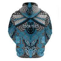 Aotearoa Iwi Ngati Porou Personalised Zip Hoodie Maori Kowhaiwhai Pattern LT19 - Polynesian Pride