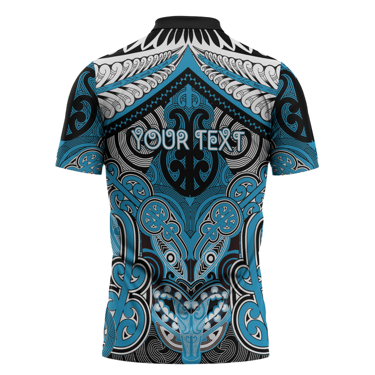 Aotearoa Iwi Ngati Porou Personalised Zipper Polo Shirt Maori Kowhaiwhai Pattern LT19 - Polynesian Pride