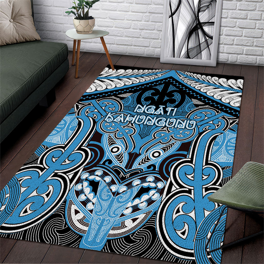 Aotearoa Iwi Ngati Kahungunu Area Rug Maori Kowhaiwhai Pattern
