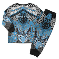 Aotearoa Iwi Ngati Kahungunu Personalised Christmas Pajama Set Maori Kowhaiwhai Pattern LT19 - Polynesian Pride