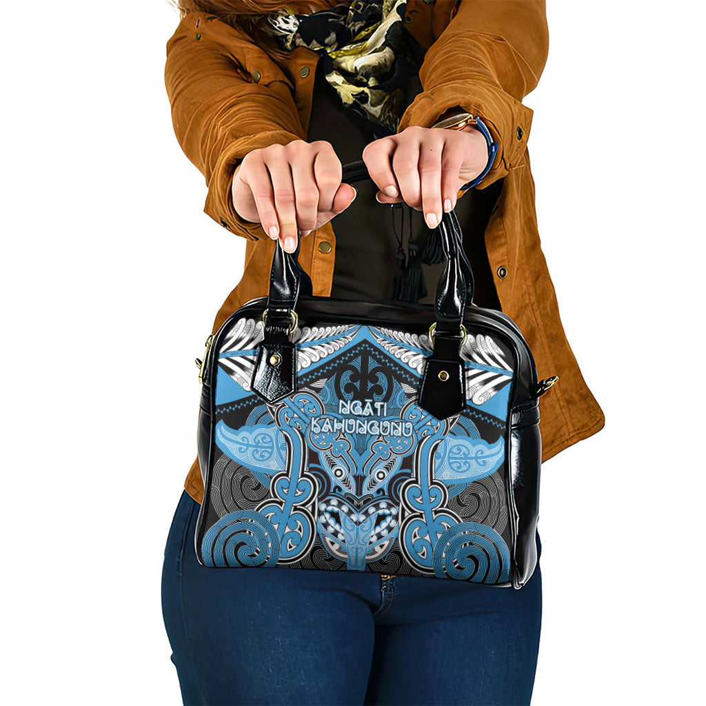 Aotearoa Iwi Ngati Kahungunu Shoulder Handbag Maori Kowhaiwhai Pattern