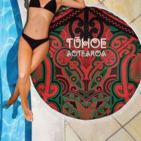 Aotearoa Iwi Tuhoe Beach Blanket Maori Kowhaiwhai Pattern