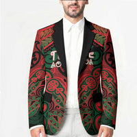 Aotearoa Iwi Tuhoe Personalised Blazer Maori Kowhaiwhai Pattern LT19 - Polynesian Pride