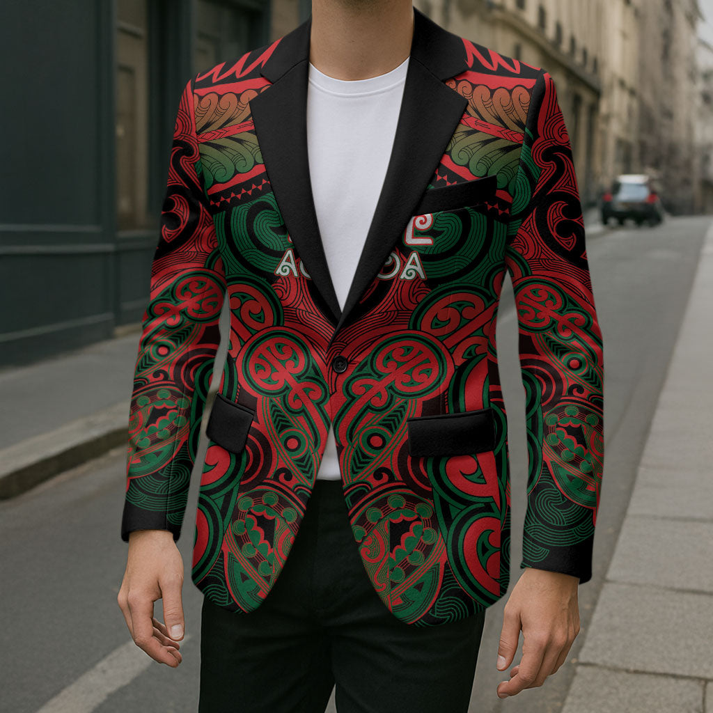 Aotearoa Iwi Tuhoe Personalised Blazer Maori Kowhaiwhai Pattern LT19 - Polynesian Pride