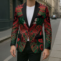 Aotearoa Iwi Tuhoe Personalised Blazer Maori Kowhaiwhai Pattern LT19 - Polynesian Pride