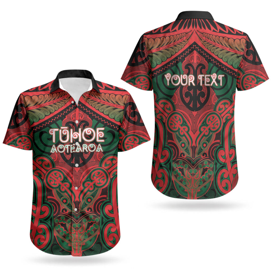 Aotearoa Iwi Tuhoe Personalised Couples Matching Mermaid Dress and Hawaiian Shirt Maori Kowhaiwhai Pattern LT19 - Polynesian Pride