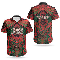 Aotearoa Iwi Tuhoe Personalised Couples Matching Tank Maxi Dress and Hawaiian Shirt Maori Kowhaiwhai Pattern LT19 - Polynesian Pride