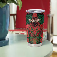 Aotearoa Iwi Tuhoe Personalised Tumbler Cup Maori Kowhaiwhai Pattern LT19 - Polynesian Pride