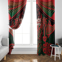Aotearoa Iwi Tuhoe Window Curtain Maori Kowhaiwhai Pattern