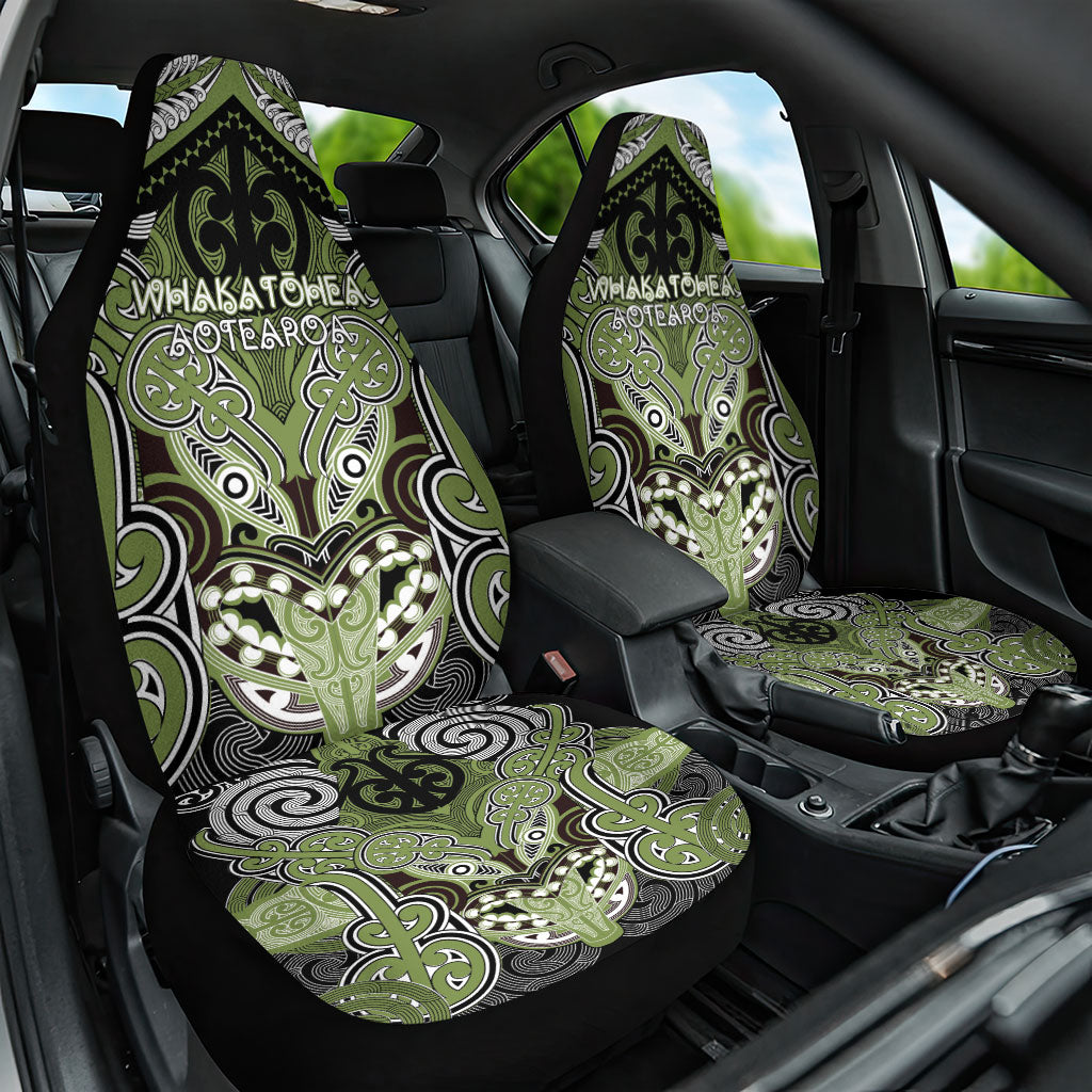 Aotearoa Iwi Whakatohea Car Seat Cover Maori Kowhaiwhai Pattern