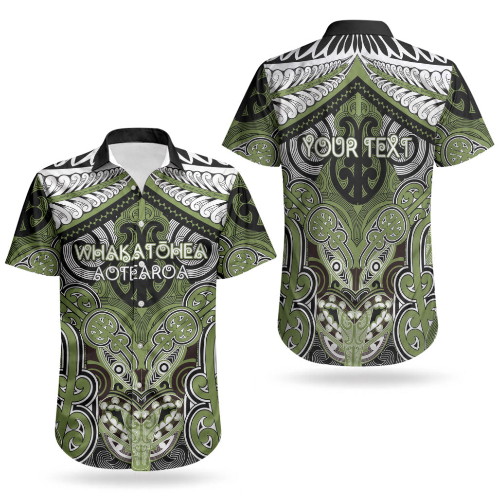 Aotearoa Iwi Whakatohea Personalised Couples Matching Long Sleeve Bodycon Dress and Hawaiian Shirt Maori Kowhaiwhai Pattern LT19 - Polynesian Pride