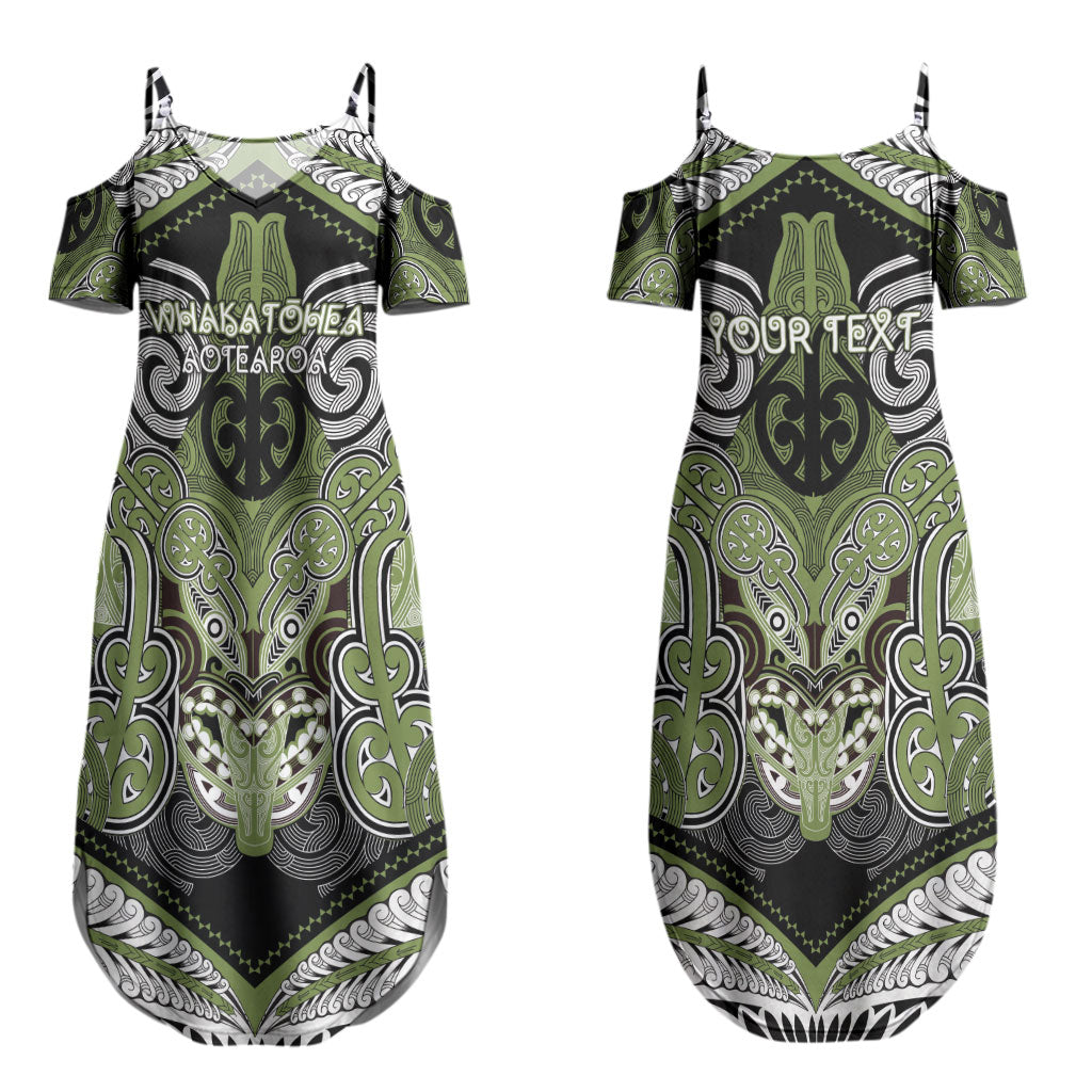 Aotearoa Iwi Whakatohea Personalised Couples Matching Summer Maxi Dress and Hawaiian Shirt Maori Kowhaiwhai Pattern LT19 - Polynesian Pride