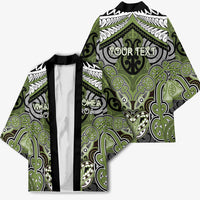 Aotearoa Iwi Whakatohea Personalised Kimono Maori Kowhaiwhai Pattern