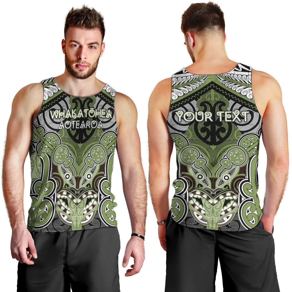 Aotearoa Iwi Whakatohea Personalised Men Tank Top Maori Kowhaiwhai Pattern LT19 - Polynesian Pride