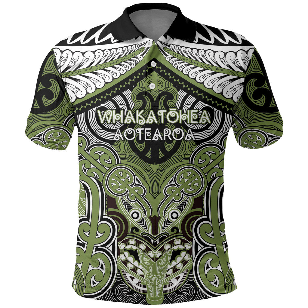 Aotearoa Iwi Whakatohea Personalised Polo Shirt Maori Kowhaiwhai Pattern