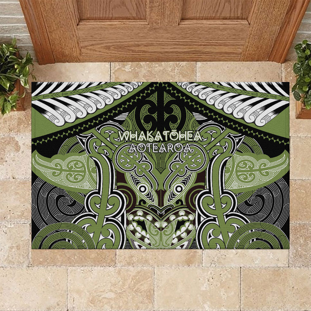 Aotearoa Iwi Whakatohea Rubber Doormat Maori Kowhaiwhai Pattern