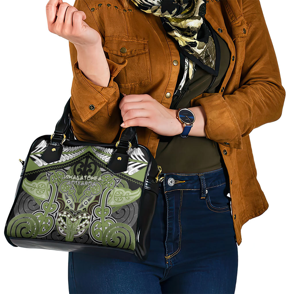 Aotearoa Iwi Whakatohea Shoulder Handbag Maori Kowhaiwhai Pattern