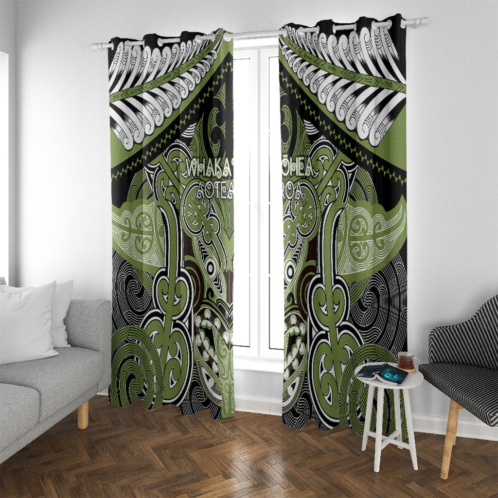 Aotearoa Iwi Whakatohea Window Curtain Maori Kowhaiwhai Pattern
